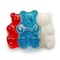 100 Pcs Patriotic Candy Red, White, and Blue Freedom Gummi Bears (1 lb) - 4th of July